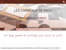 Tablet Screenshot of lescarreauxdepaco.com